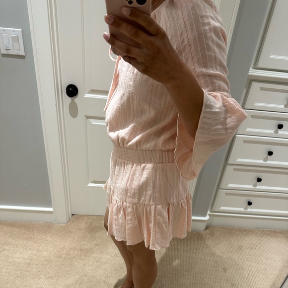 Amanda Uprichard Alena Romper, blush, small - Picture 5 of 6